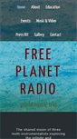 Mobile Screenshot of freeplanetradio.com